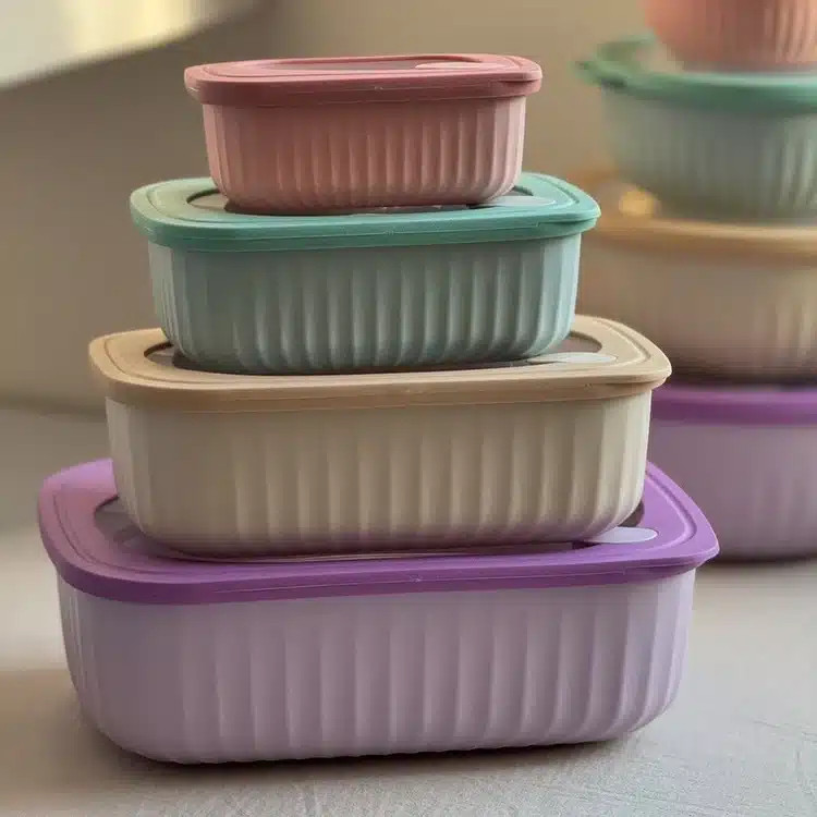 ست ظروف رنگی مناسب ماکروفر و فریزر