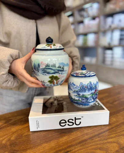 جار کاپ تکی بون چاینا وارداتی با لعاب براق