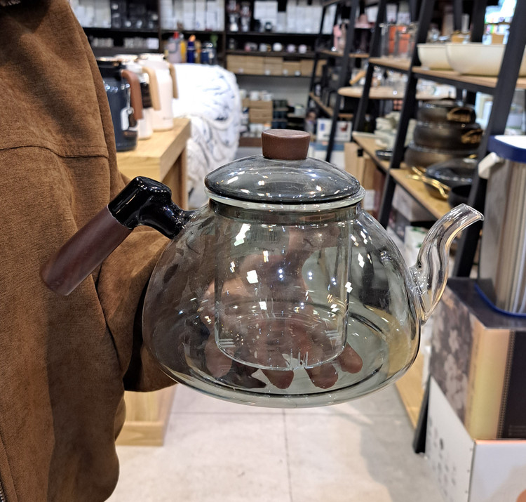 قوری پیرکس دودی وارداتی مناسب چای و دمنوش