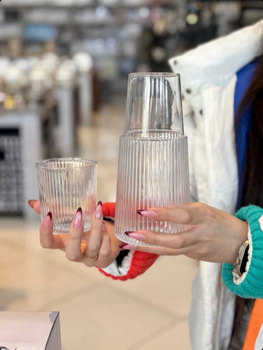 پارچ شب ۲ پارچه GLASS WARE وارداتی