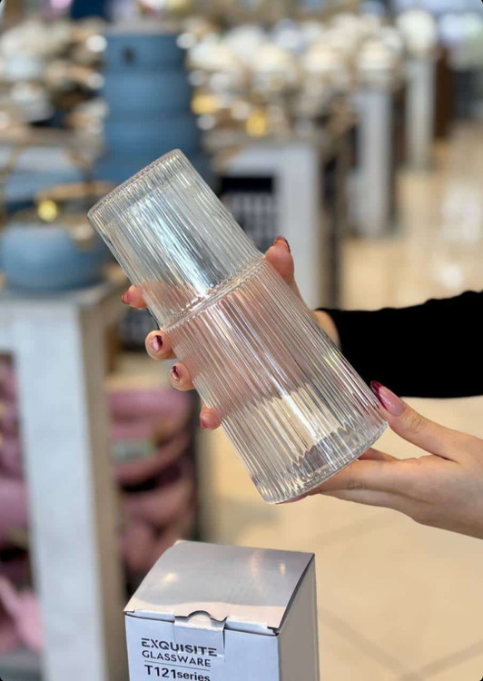 ست پارچ و لیوان بلور شفاف ۸۰۰ میلیلیتری