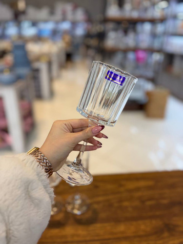 گیلاس پایه بلند 6 عددی DELI GLASS مدل DSJ0440-1158