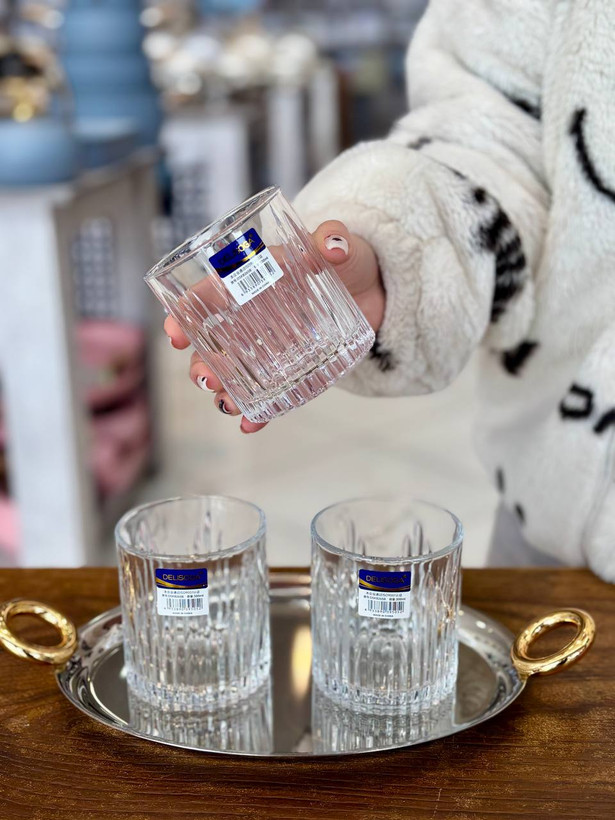 نیم لیوان DELISOGA با طراحی شفاف و مدرن