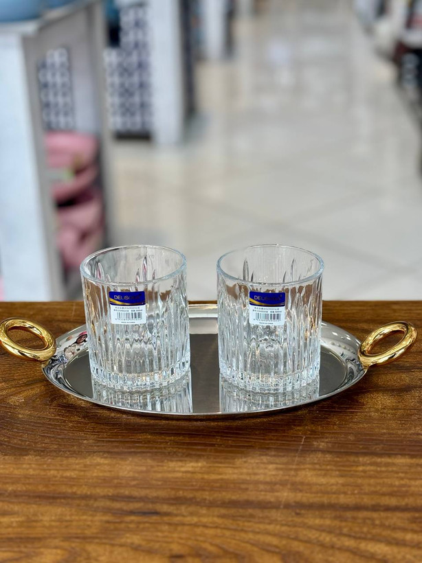 پک 6 عددی نیم لیوان شیشه ای DELISOGA وارداتی
