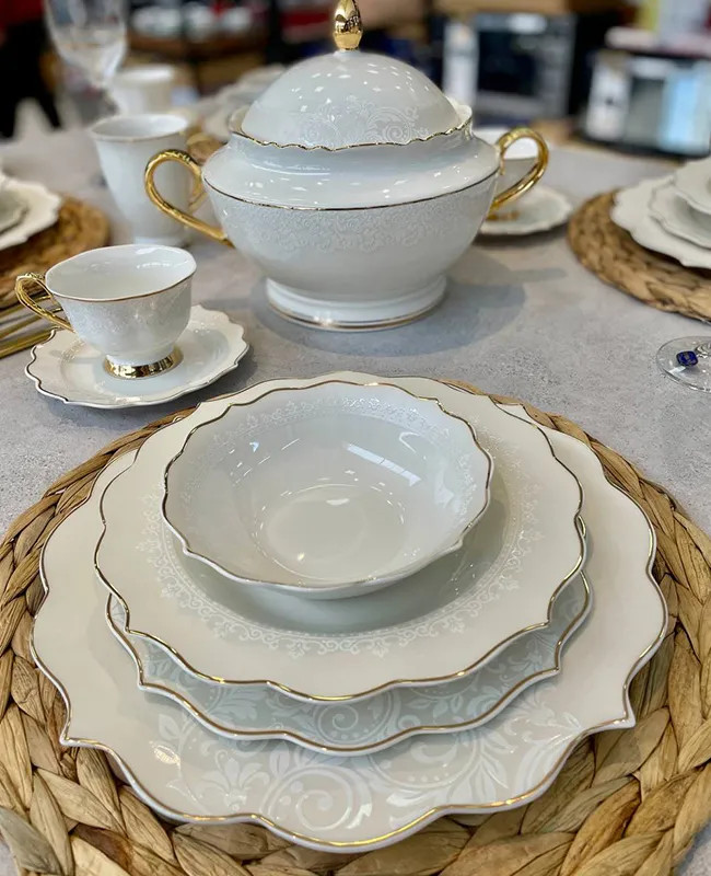 سرویس پذیرایی لوکس KITCHEN ART با دکور طلای ناب