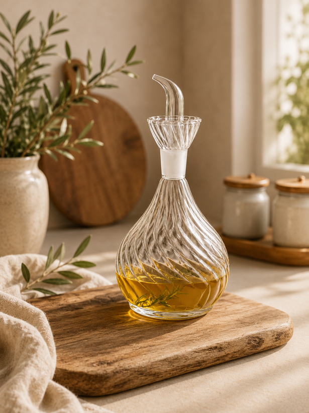 ظرف نگهداری روغن و سرکه شیشهای